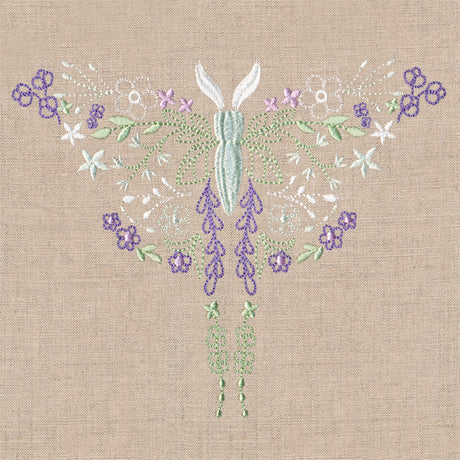 Delicate Wildflower Luna Moth