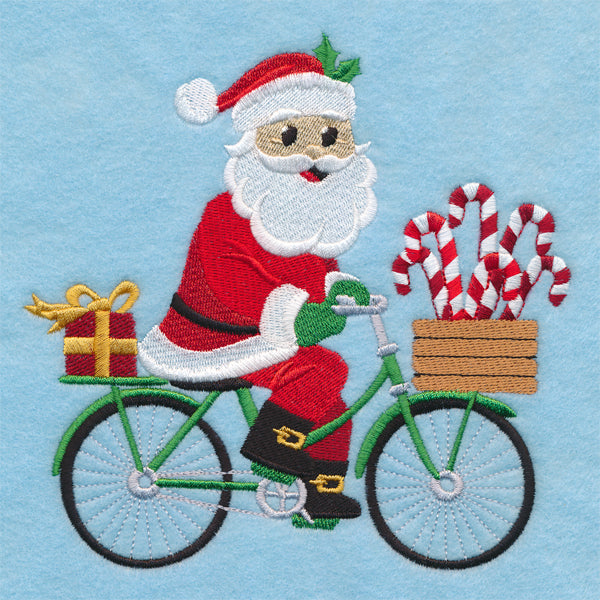 Cycling Santa