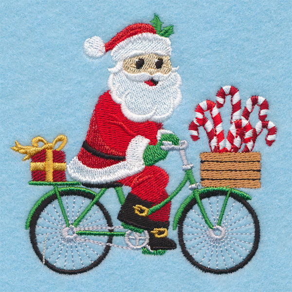 Cycling Santa