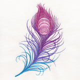 Ombre Peacock Feather