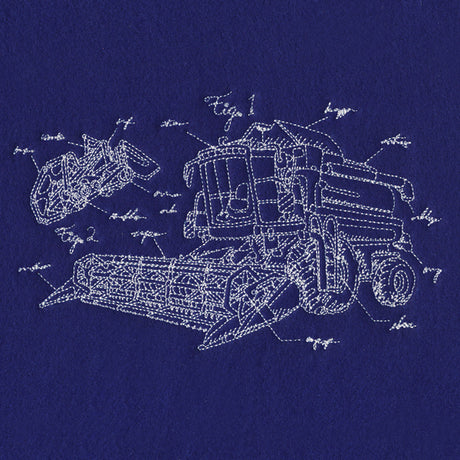 Combine Harvester Schematic
