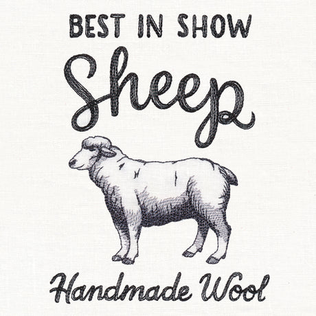 County Fair Sign - Best in Show Sheep
