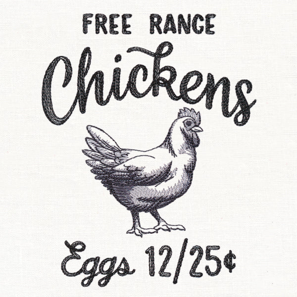 County Fair Sign - Free Range Chickens