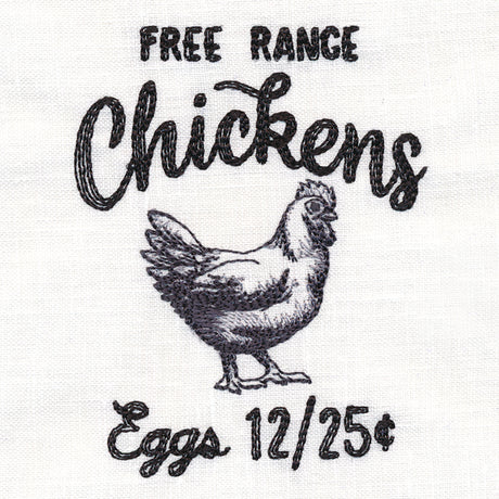 County Fair Sign - Free Range Chickens