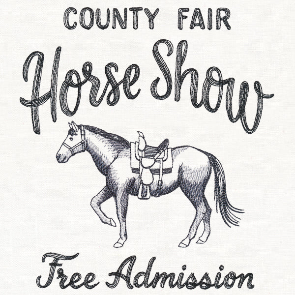 County Fair Sign - Horse Show