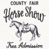County Fair Sign - Horse Show