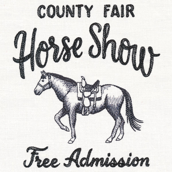 County Fair Sign - Horse Show