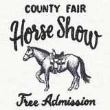 County Fair Sign - Horse Show