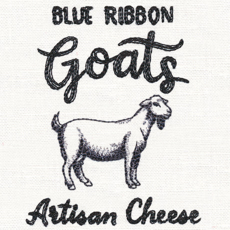 County Fair Sign - Blue Ribbon Goats