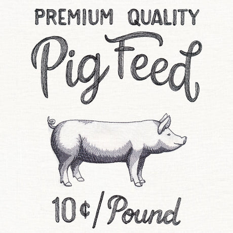 County Fair Sign - Premium Quality Pig Feed