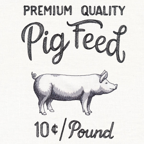County Fair Sign - Premium Quality Pig Feed