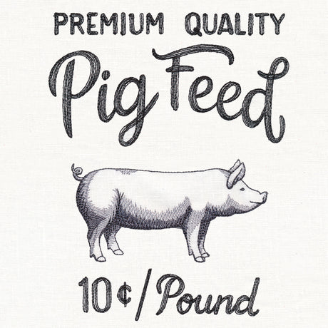 County Fair Sign - Premium Quality Pig Feed