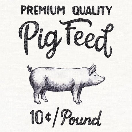 County Fair Sign - Premium Quality Pig Feed