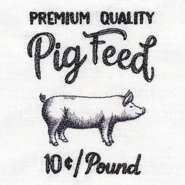 County Fair Sign - Premium Quality Pig Feed