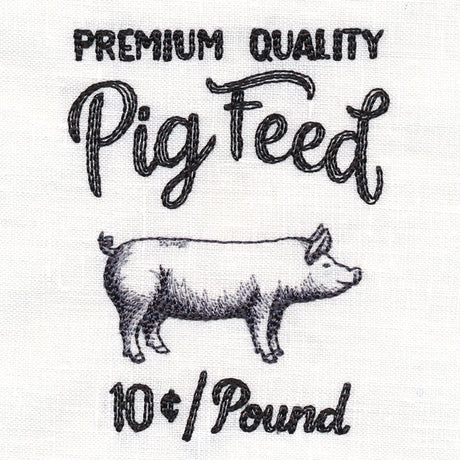 County Fair Sign - Premium Quality Pig Feed