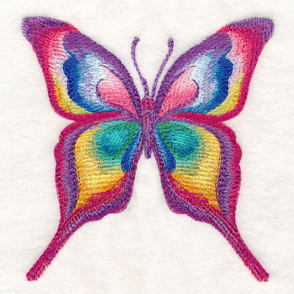 Rainbow Butterfly in Watercolor
