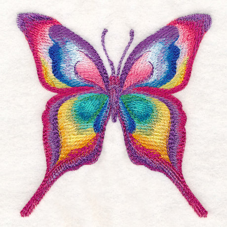Rainbow Butterfly in Watercolor