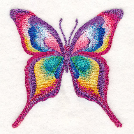 Rainbow Butterfly in Watercolor