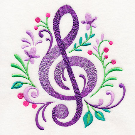 Treble Clef Flourish