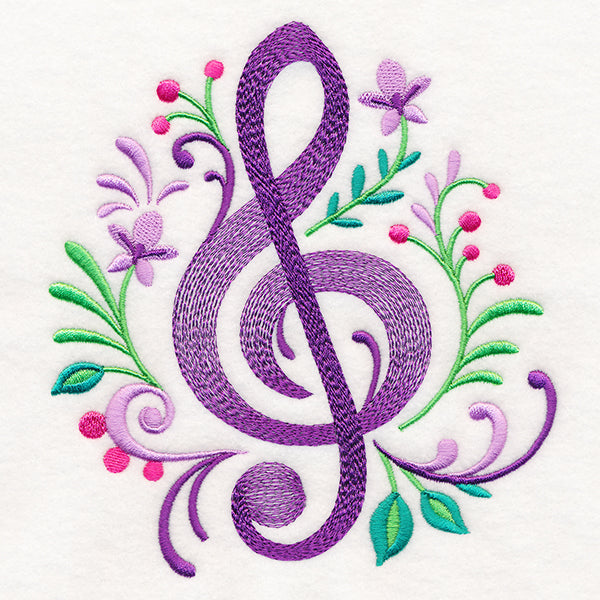 Treble Clef Flourish