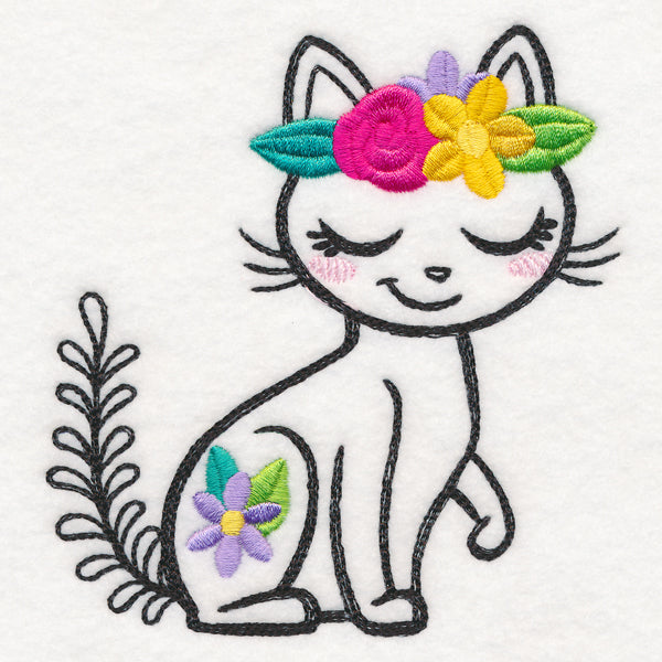 Wildflower Friends - Cat