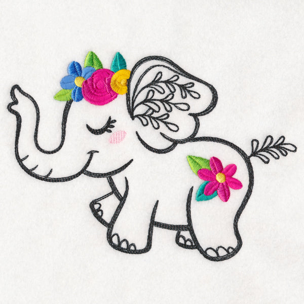 Wildflower Friends - Elephant