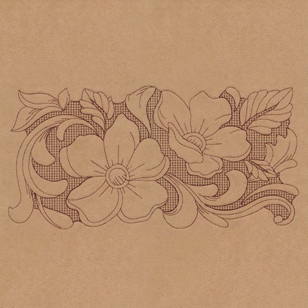 Western Blooms Border (Trapunto)