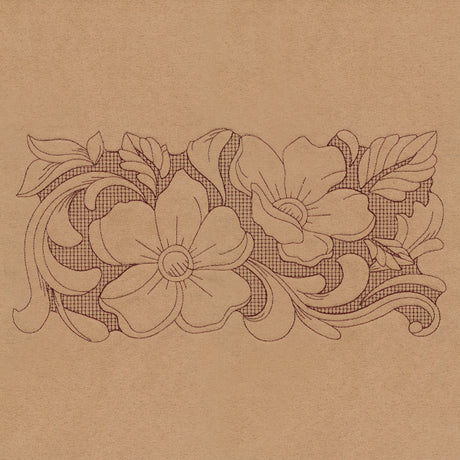 Western Blooms Border (Trapunto)