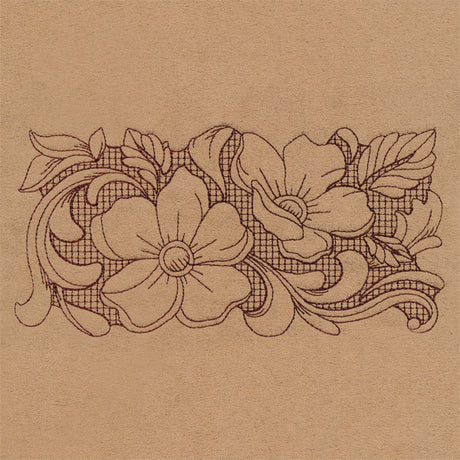 Western Blooms Border (Trapunto)