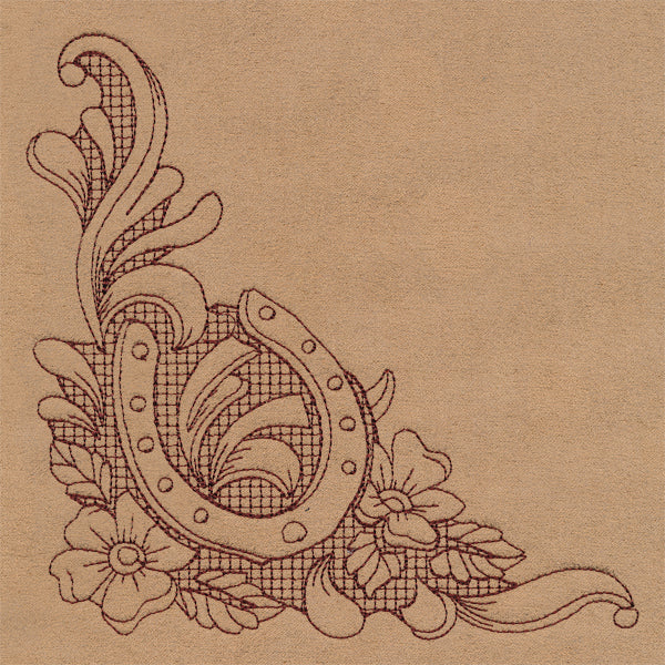 Western Blooms Corner (Trapunto)