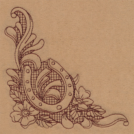 Western Blooms Corner (Trapunto)