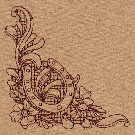 Western Blooms Corner (Trapunto)