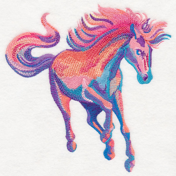 Wild Stallion in Watercolor