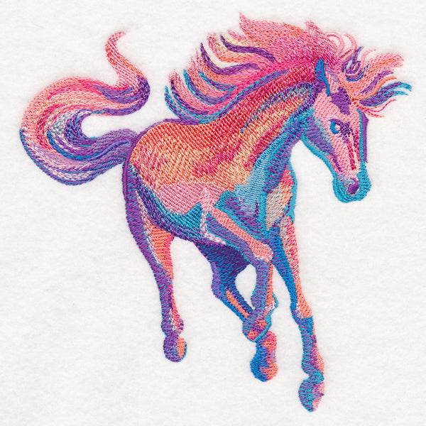 Wild Stallion in Watercolor