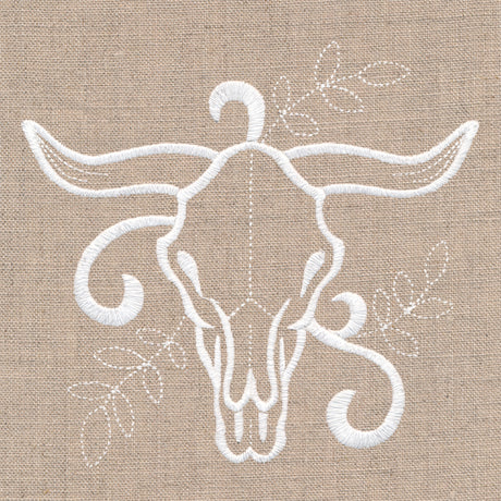 Rustic Steer Skull Accent