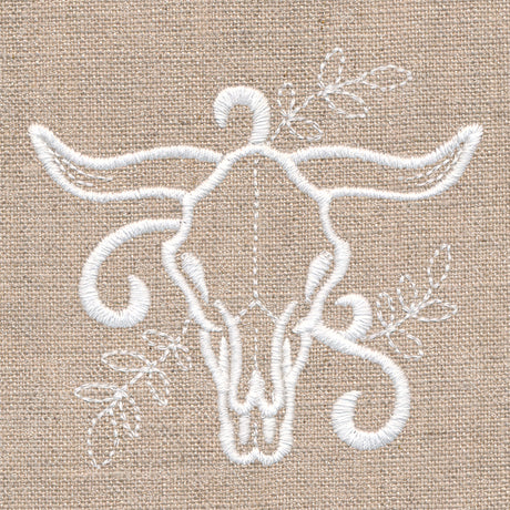 Rustic Steer Skull Accent