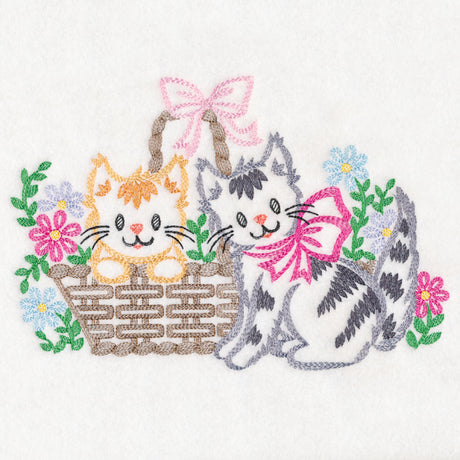 Basket of Kittens (Vintage)