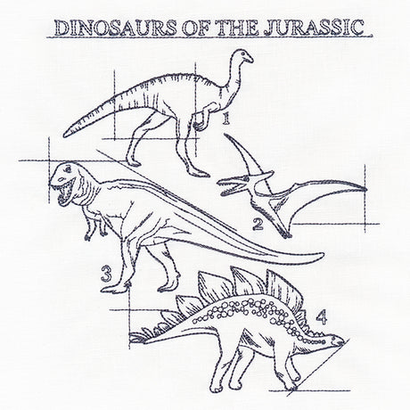 Dinosaurs of the Jurassic Schematic
