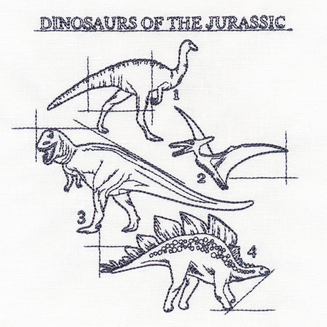 Dinosaurs of the Jurassic Schematic
