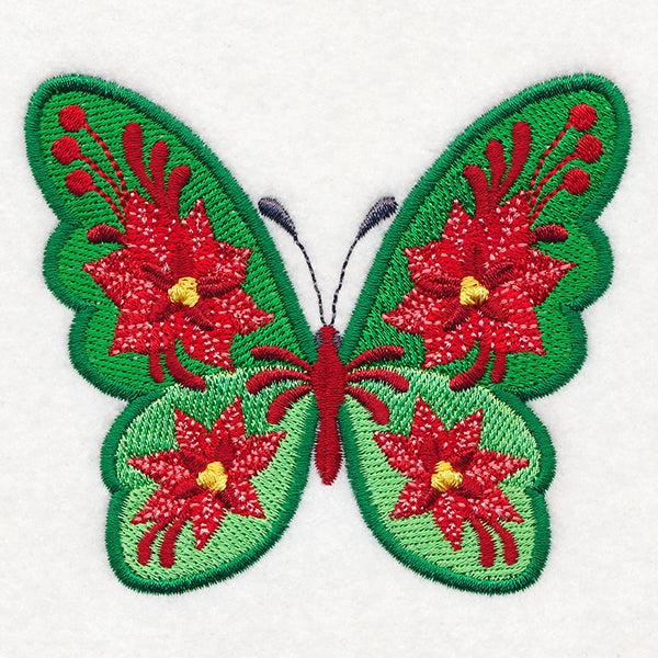 Blooming Poinsettia Butterfly