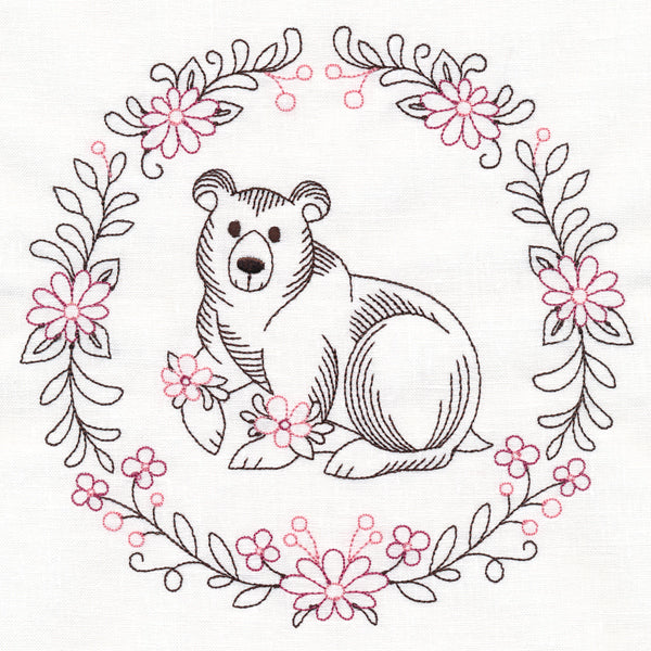 Woodland Flower Friends - Bear
