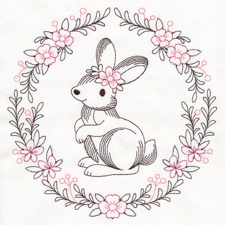 Woodland Flower Friends - Bunny