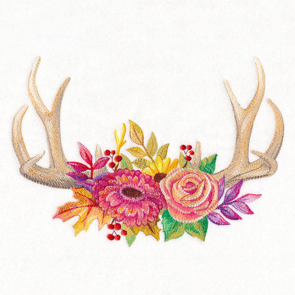 Antler Bouquet in Watercolor