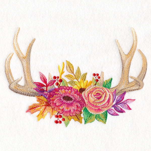 Antler Bouquet in Watercolor