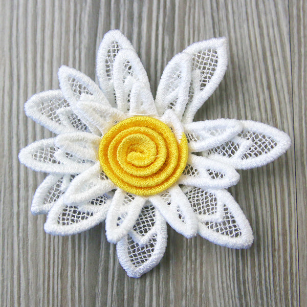 Spiral Daisy in 3D (Lace)