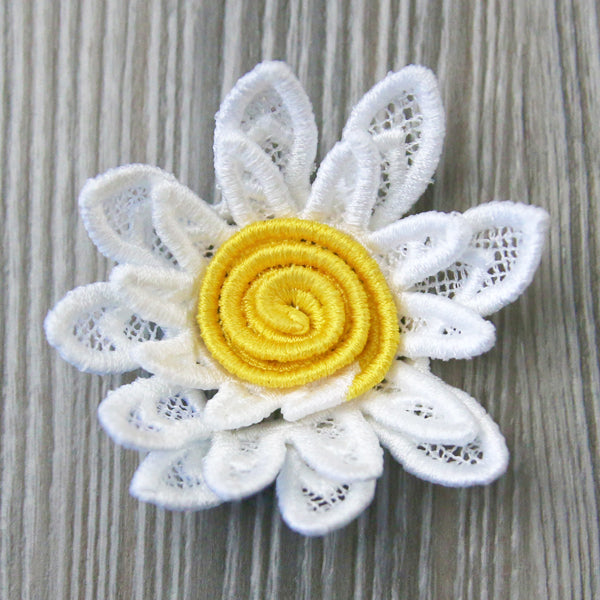Spiral Daisy in 3D (Lace)