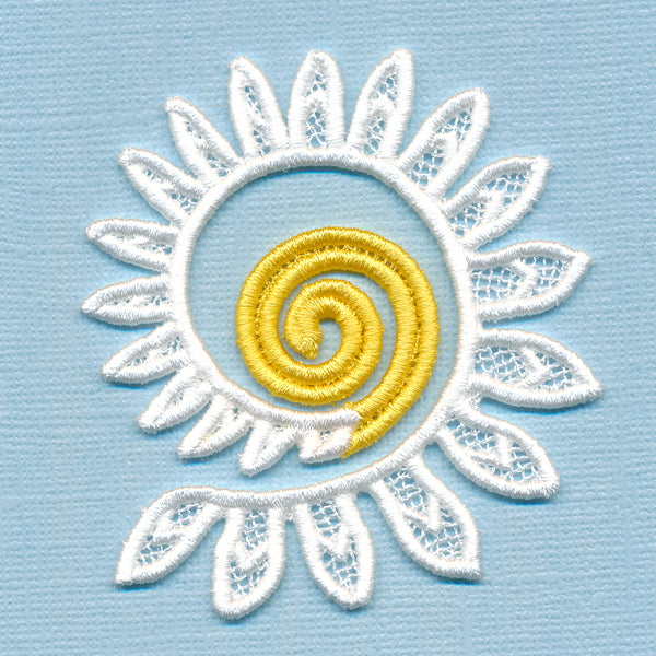 Spiral Daisy in 3D (Lace)