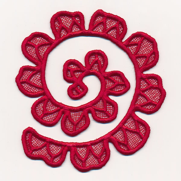 Spiral Rose in 3D (Lace)
