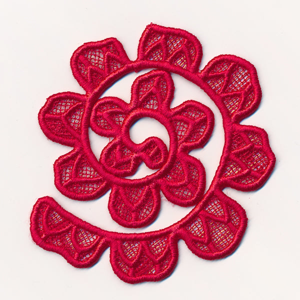 Spiral Rose in 3D (Lace)