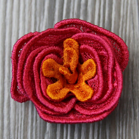 Spiral Peony in 3D (Lace)